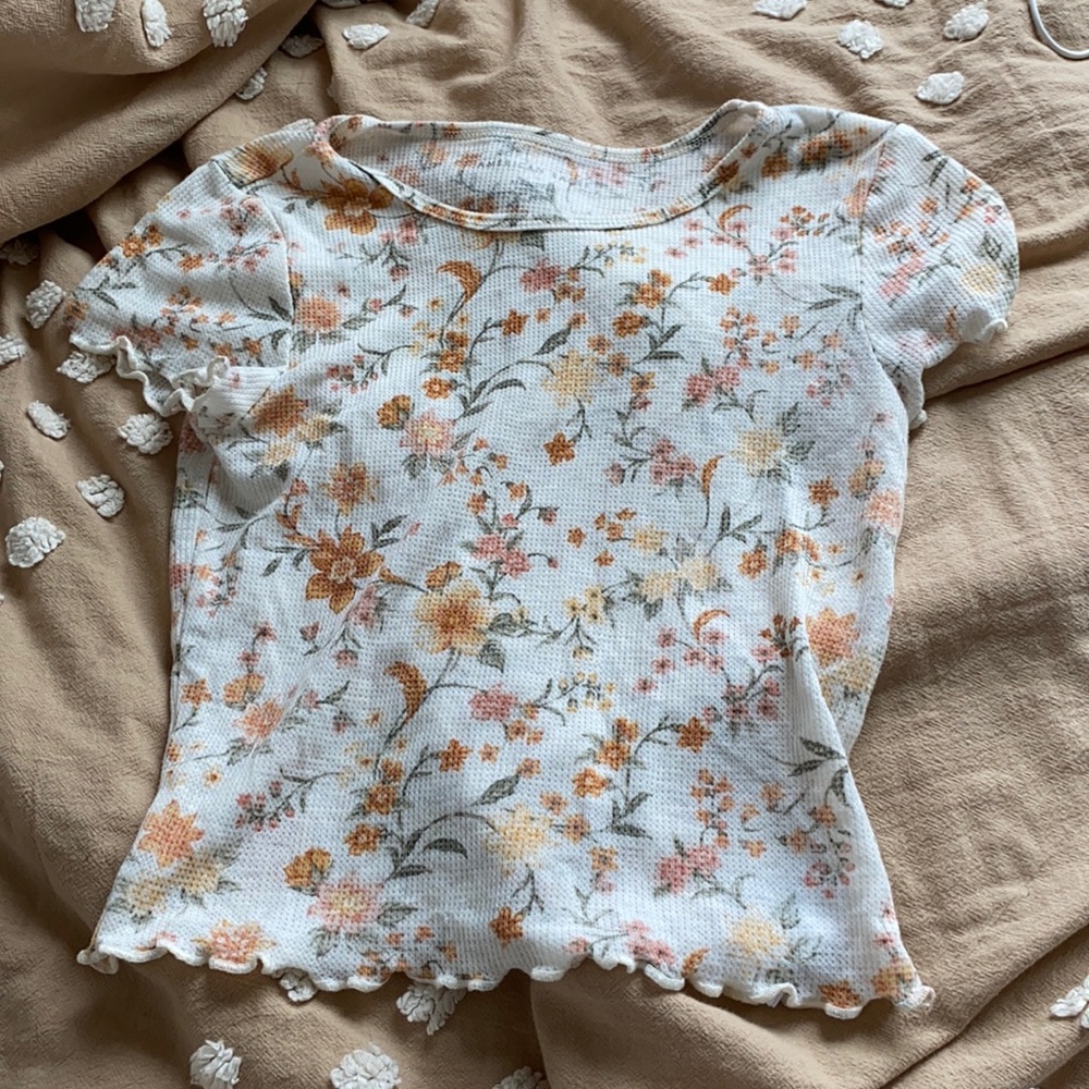 Flowered baby tee